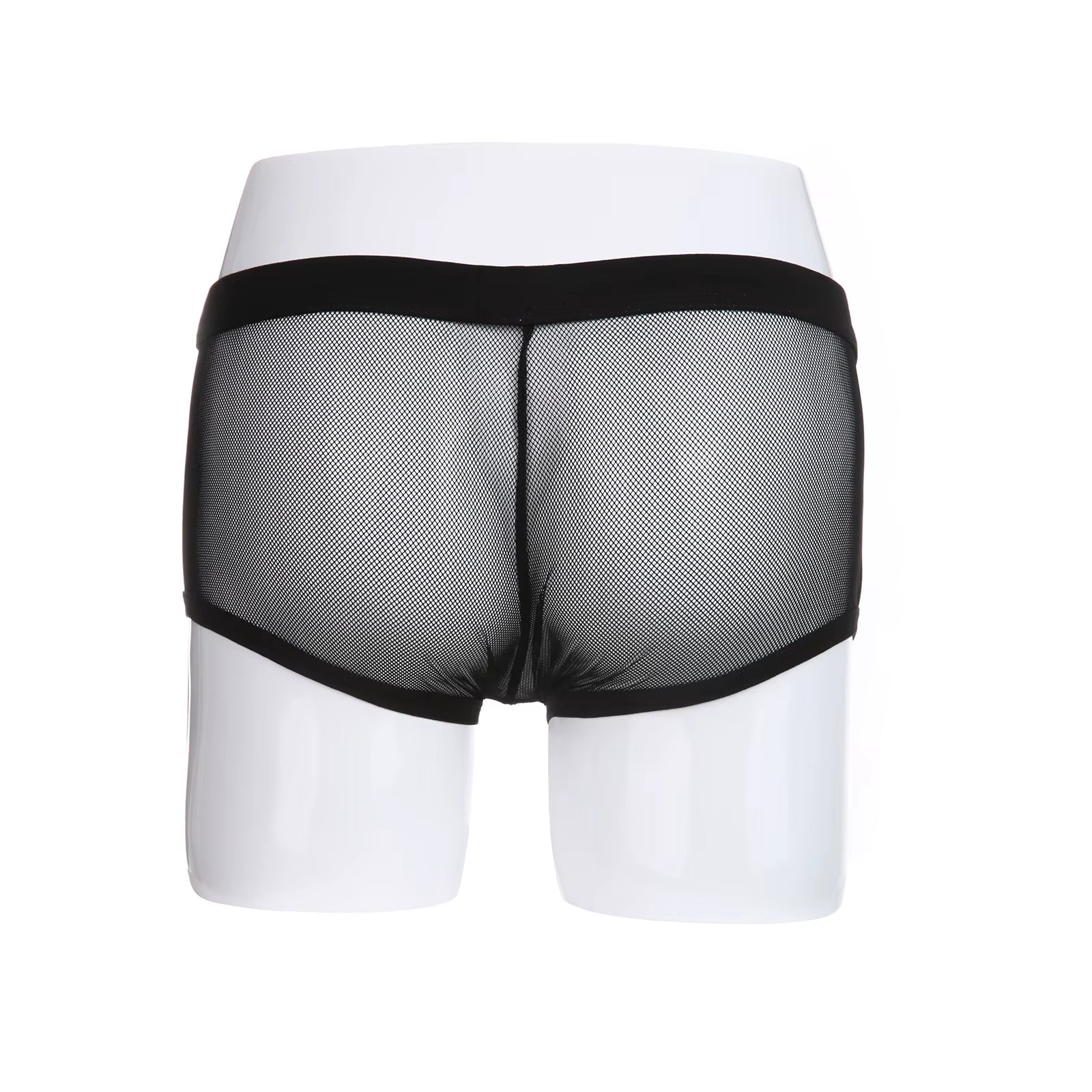 Mesh Boxers Men Transparent Underwear Man Cueca Sexy Boxer Shorts Hollow Lingerie Underpants Panties Trunks