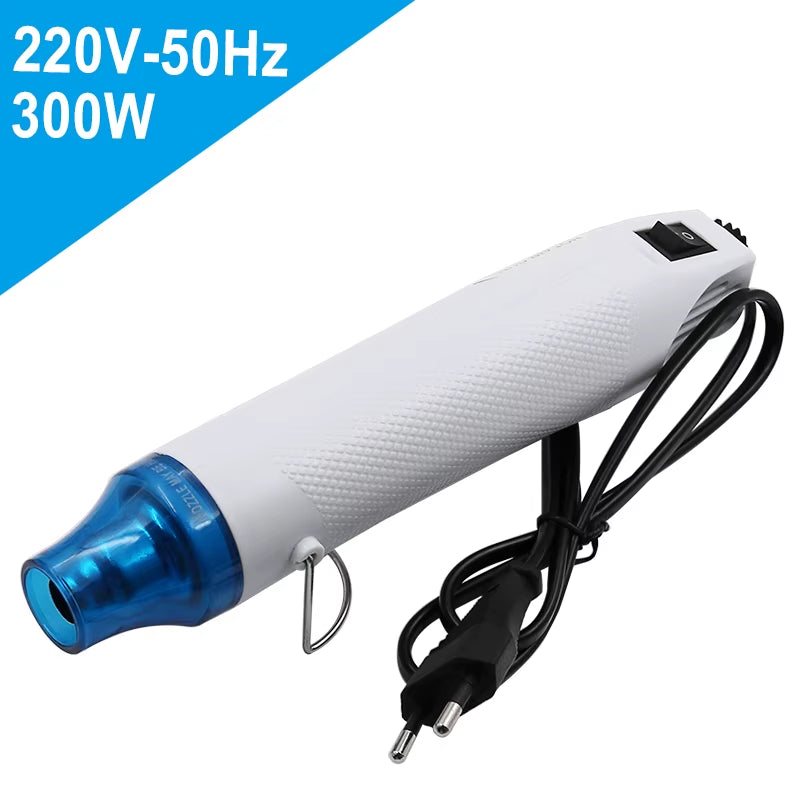 DIY Tool Heat Gun 1Pc 220V Using Heat Gun Electric Power Tool Hot Air 300W Temperature Gun with Supporting Seat Shrink