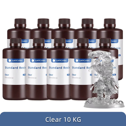 1Kg/10Kg Liquid Photopolymer Standard Resin 405Nm UV Resin for 3D Printer LCD Printing Resin Material for Photon Mono