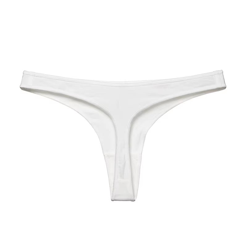 Women G String Thongs Low Rise Contton Tanga Briefs Sexy Panties Ladies' Seamless Lingerie Female Underwear Strings 1 Piece