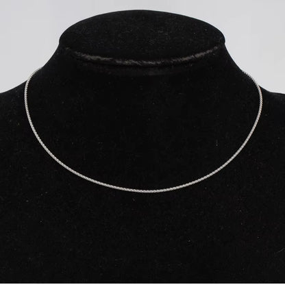 1.2Mm Thin 35Cm-90Cm Real 925 Sterling Silver Popcorn Chain Necklace Women Jewelry Girls Collier Kolye 14"-32" Italy Collares