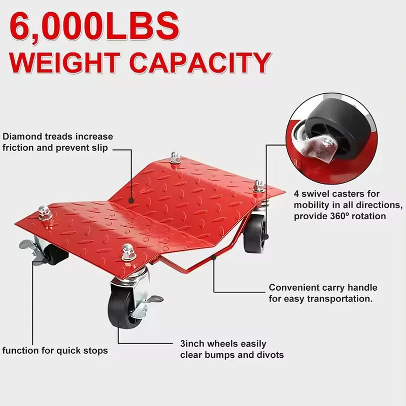 For 4-Wheel Easy Furniture Movers for Moving Car Jacks Hot Wheels Wheel