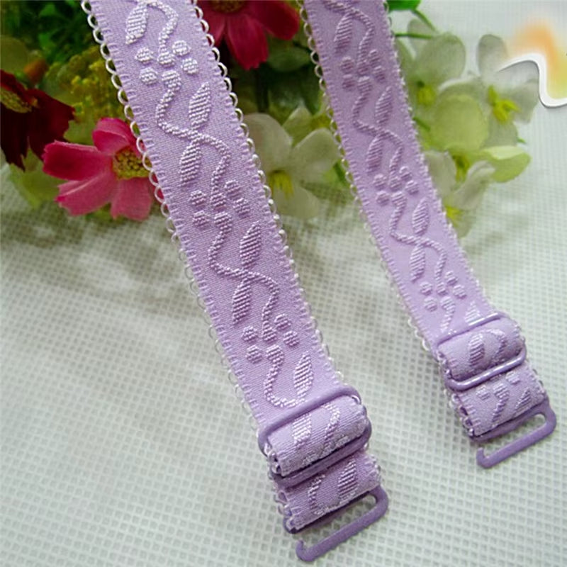 Women Double Shoulder Elastic Bra Strap Accessories 34Cm Slip Resistant Bra Straps 1 Pair