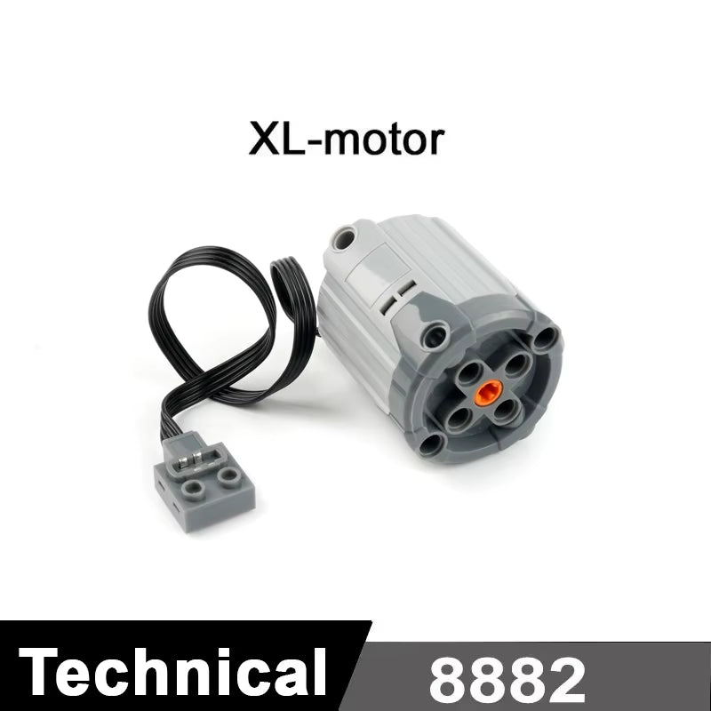 MOC Train Motor Kit Servo,Battery Box, IR Remote, LED Lights Power Functions Parts for Smart Technical Building Blocks Creations
