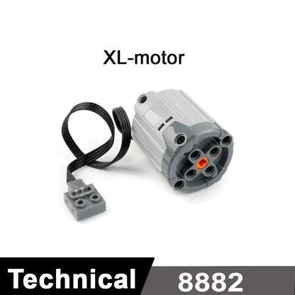 MOC Train Motor Kit Servo,Battery Box, IR Remote, LED Lights Power Functions Parts for Smart Technical Building Blocks Creations
