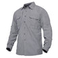 Mens Long Sleeve Shirts Summer Lightweight Quick Drying Shirt Hiking Nylon Shirts Long Sleeve Outdoor Work Cargo Shirts