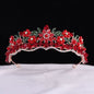 Luxury Baroque Purple Crystal Pearl Bridal Crown Tiara Magnificent Rhinestone Diadem for Bride Headband Wedding Hair Accessories