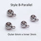 10Pcs Stainless Steel Spacer Beads Pendant Charms Clasps Gold Color Bail Beads for DIY Jewelry Making Findings Hole 2-4Mm Beads