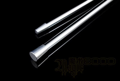 Aluminum Dancing Cane Stick (Silver/Black) Magic Trick Floating Magic Wand Close up Street Stage Magic Props Accessories