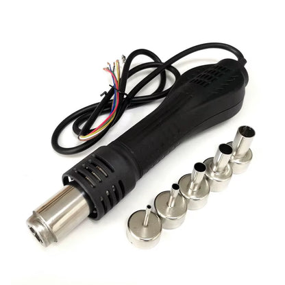 Heat Gun Hot Air Hair Dryer Soldering Hairdryer Gun Handle for 858 858D 8858 8586 878 BGA Rework Solder Station Desoldering Tool