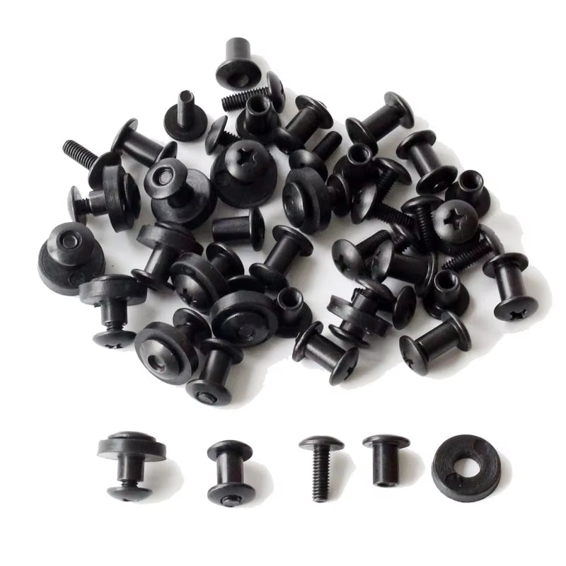 24Pcs Belt Attachments Clips Holster Belt Loops Screw Set Chicago Screw Comes with Washer for DIY Kydex Sheath Hand Tool Parts