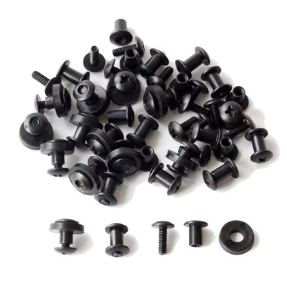 24Pcs Belt Attachments Clips Holster Belt Loops Screw Set Chicago Screw Comes with Washer for DIY Kydex Sheath Hand Tool Parts