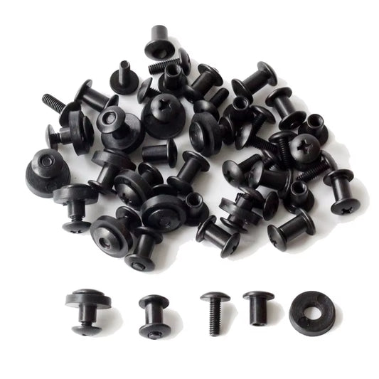 24Pcs Belt Attachments Clips Holster Belt Loops Screw Set Chicago Screw Comes with Washer for DIY Kydex Sheath Hand Tool Parts