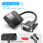 VGA to HDMI Adapter 1080P VGA Male to HDMI Female Converter Cable with Audio USB Power for PS4/3 HDTV VGA HDMI Converter