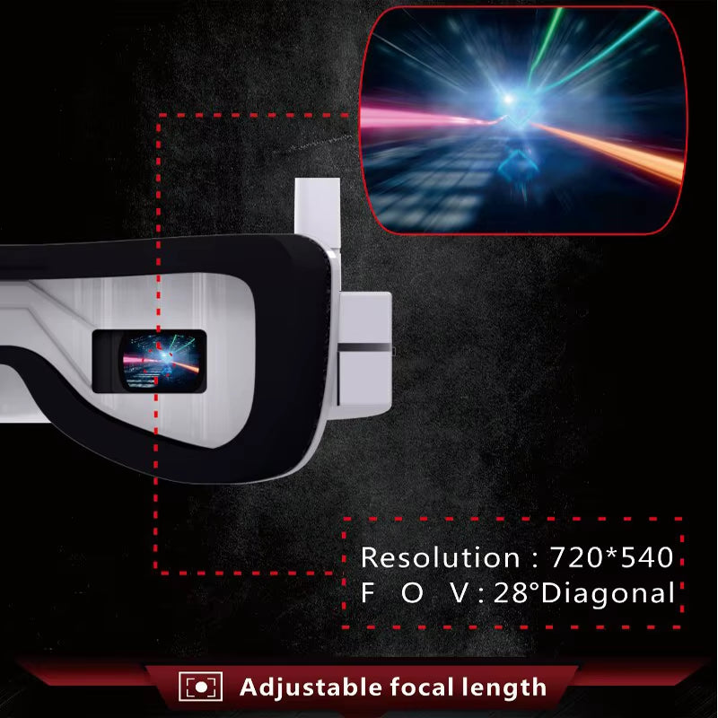 EV100 720*540 5.8G 72CH FPV Goggles with Dual Antennas Fan 18650 Battery Case RC Drone Spare Part