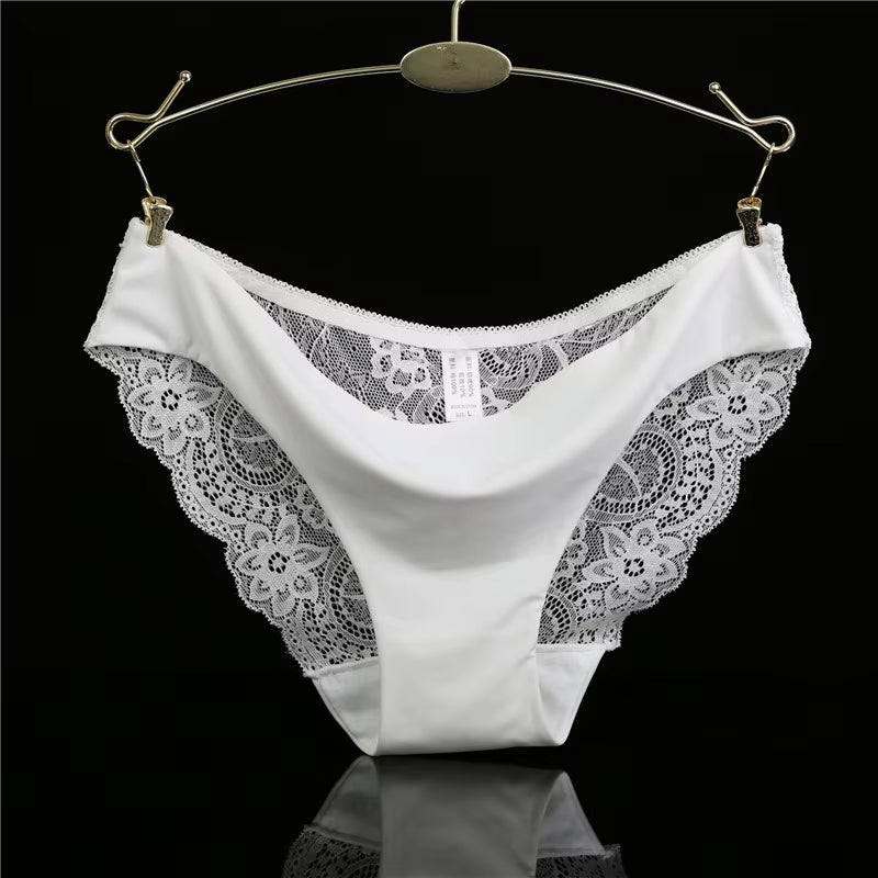 14 Colors Women'S Invisible Underwear Spandex Crotch Intimate Women Sexy Lace Black Floral Panties Seamless Panty