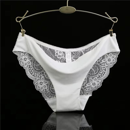 14 Colors Women'S Invisible Underwear Spandex Crotch Intimate Women Sexy Lace Black Floral Panties Seamless Panty