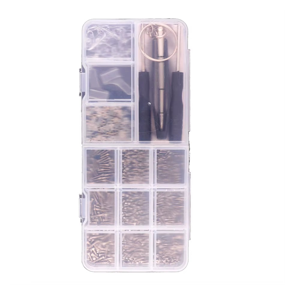 Glasses Screwdriver Screws Sets Eyeglasses Sunglasses Repair Tool Kit Nuts Nose Pad Optical Repair Tool Parts Assorted Kit