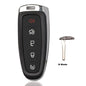 5 Buttons Remote Car Key Case Cover Fob for Ford Explorer Edge Escape Flex Taurus 2011 2012 2013 2014 2015 Smart Car