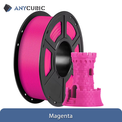 3D Printer Multicolor Filament PLA 1.75Mm 1Kg/Roll Plastic Rubber Consumables Material for FDM 3D Printer Kobra 2 Pro