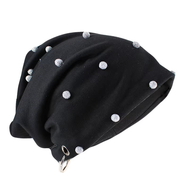 New Fashion Men Women Unisex Casual Hat with Skull Hoop Brand Hats Winter Warm Beanies Skullies Thick Adult Hip Hop Bonnet