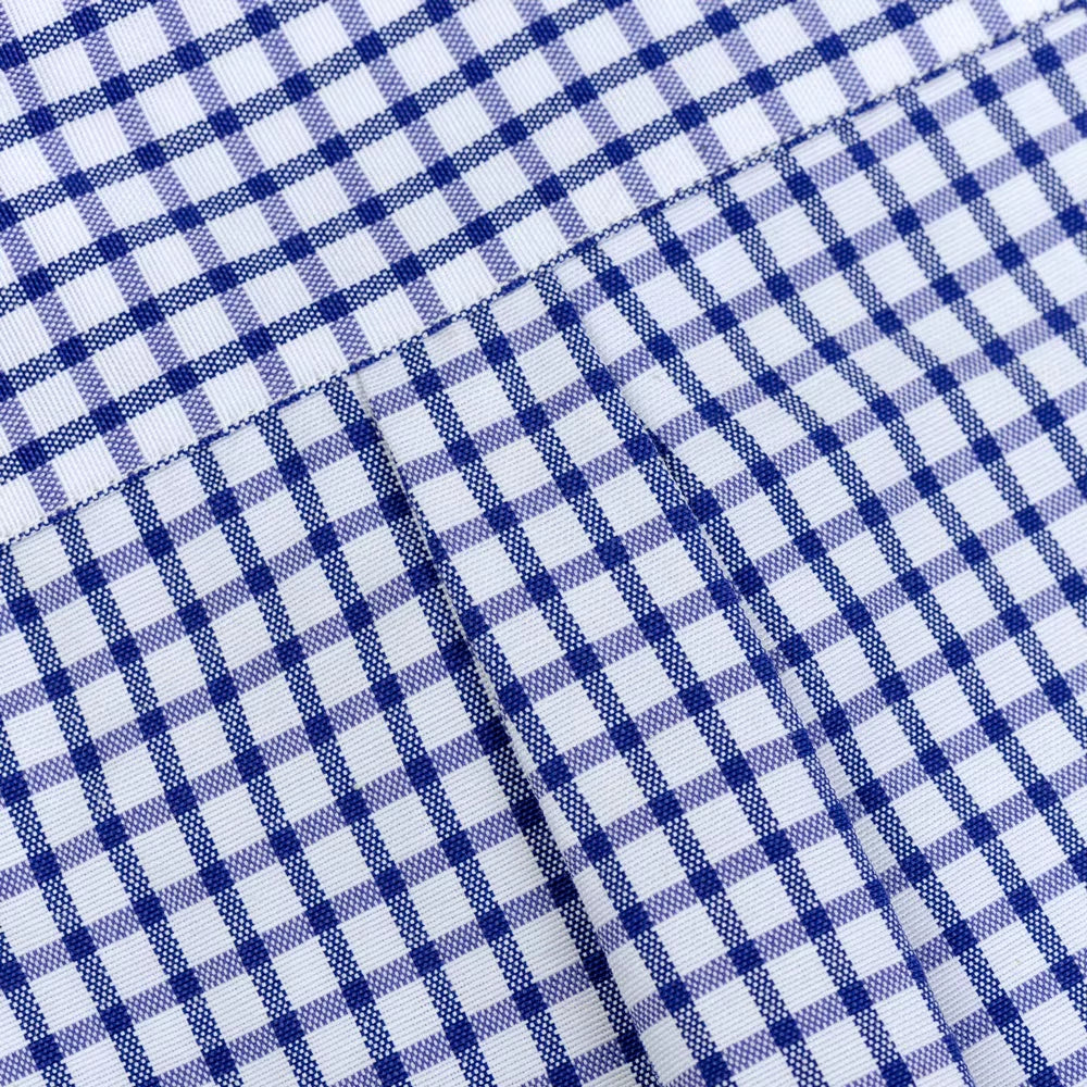 Men'S Long Sleeve Oxford Plaid Striped Work Casual Shirt with Pocket, Spring Autumn Cotton Blend Regular-Fit Button-Down Shirts