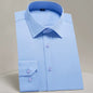 Men'S Classic Long Sleeve Standard-Fit Dress Shirts Formal Business Social Simple Basic Design White Work Office Casual Shirt