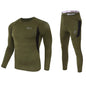 Winter Top Quality New Thermal Underwear Men Underwear Sets Compression Fleece Sweat Quick Drying Thermo Underwear Men Clothing