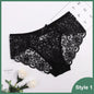Women'S Panties Sexy Lace Transparent Underwear Hollow Out Female Low Waist Briefs Breathable Lingerie Intimates Underpants