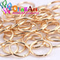 KC Gold Jump Ring 6Mm/9Mm/10Mm/12Mm Link Loop Mixed Size DIY Jewelry Making Connector Wire Diameter 1.0MM