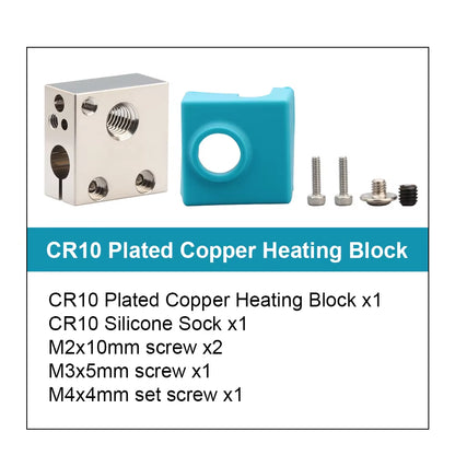 V6 Brass Heatblock for Hotend 3D Printer High Temperature Hardened Steel V6 Nozzles DDB MATRIX EXTRUDER