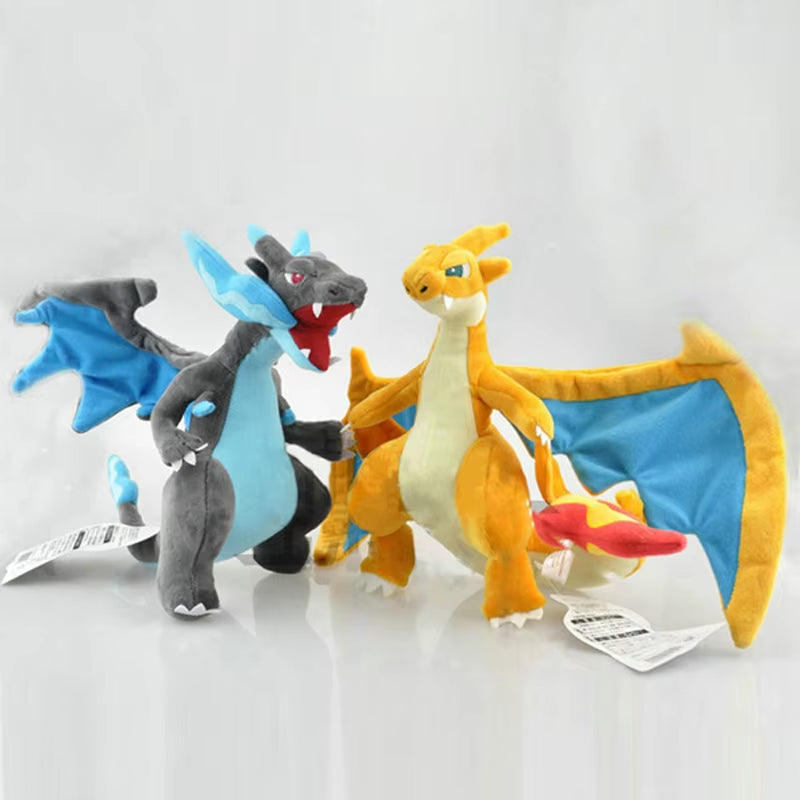 10" Mega Charizard Plush Toys Mega Evolution X & Y Charizard Plush Toy Doll Soft Stuffed Animals Toys Gifts for Children Kids