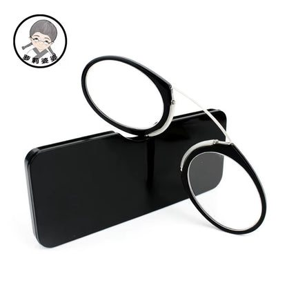 Pince-Nez Full Frame Reading Glasses TR90 Portable Nose Men Women Presbyopic Glasses +1.0 +1.5 +2.0 +2.5 +3.0 +3.5