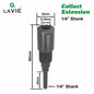 1 Pc 1/4" 8Mm 12Mm 1/2" Shank Router Bit Extension Rod Collet Engraving Machine Extension Milling Cutter for Wood MC04003