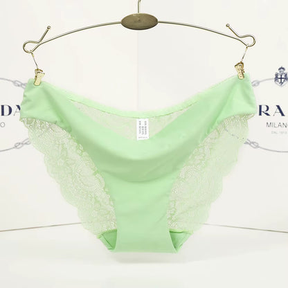 Ladies Underwear Woman Panties Sexy Lace plus Size Panty Transparent Low-Rise Cotton Briefs Intimates New Hot Sale