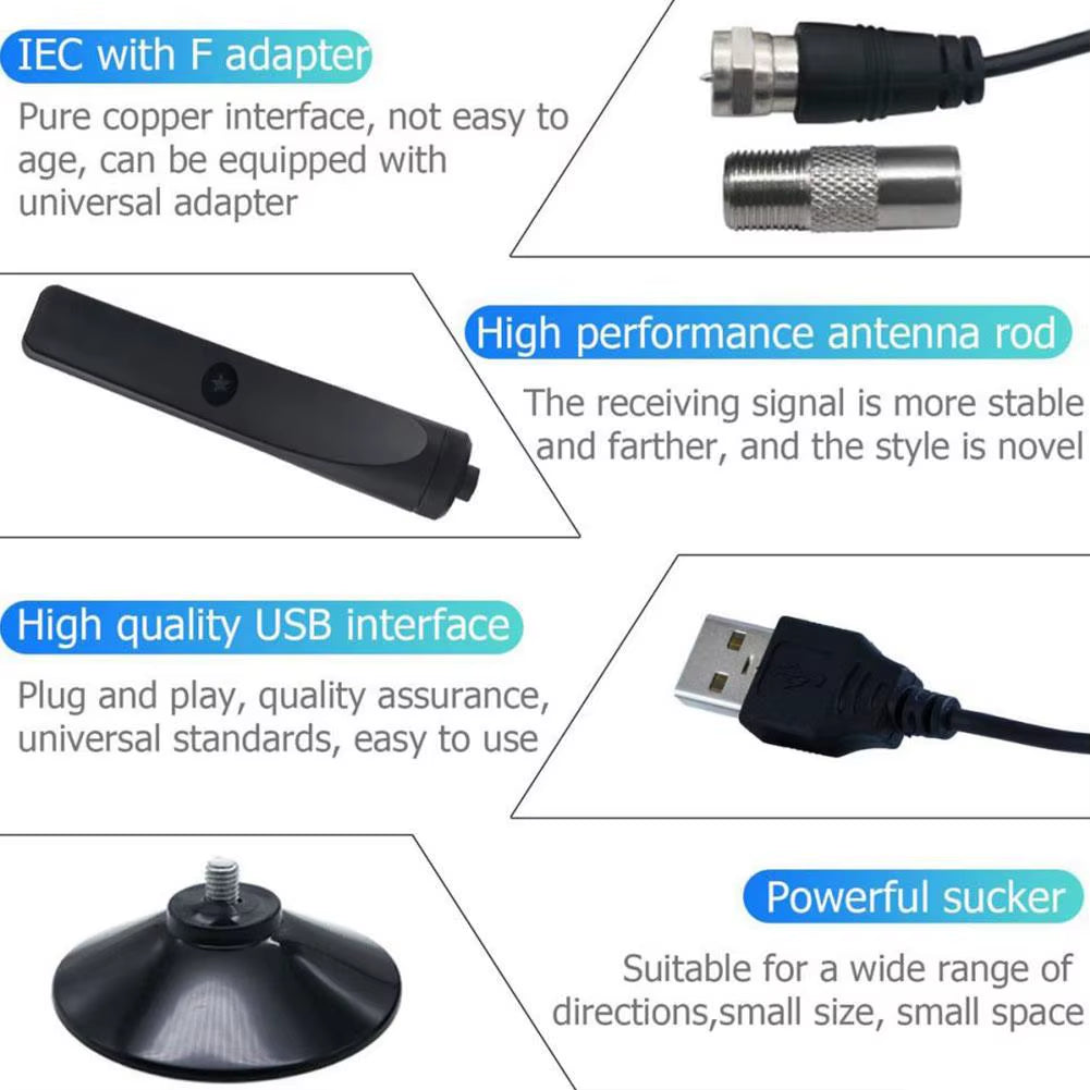 4K/1080P HD Digital TV Antenna with Signal Amplifier Indoor Outdoor Antenna for Wide Range Hdtv Reception Home TV Aerial