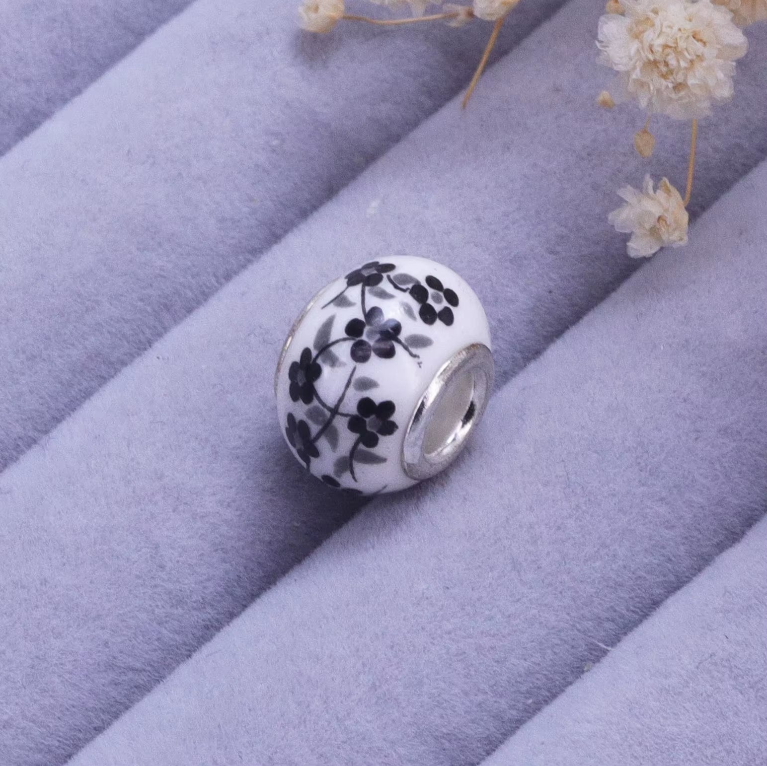 New European Colorful Lampwork Glass Bead Murano Plastic Aolly Charm Fit Pan Brand Bracelet Bangle Women DIY Jewelry Dropship