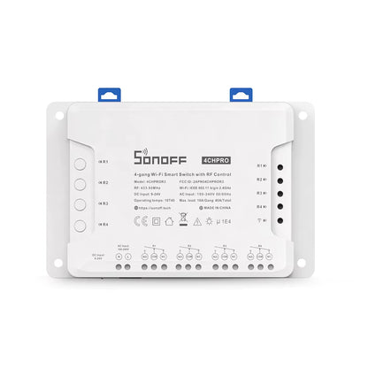 4CH PRO R3 Wifi Smart Switch Inter Lock Inching Lock Mode DIY Timer Switch via Ewelink APP Work with Alexa Google Home