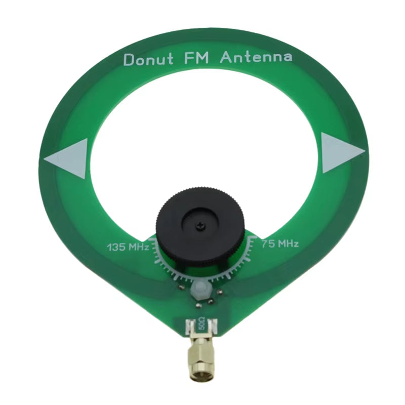 AA58 Donut FM Antenna 75M-135Mhz FM Antenna SMA Male Interface Mini Loop Antenna