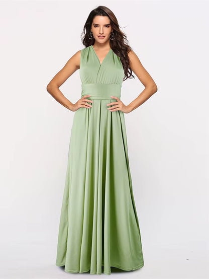 Sexy Women Boho Maxi Club Dress Red Bandage Long Dress Party Multiway Bridesmaids Convertible Infinity Robe Longue Femme