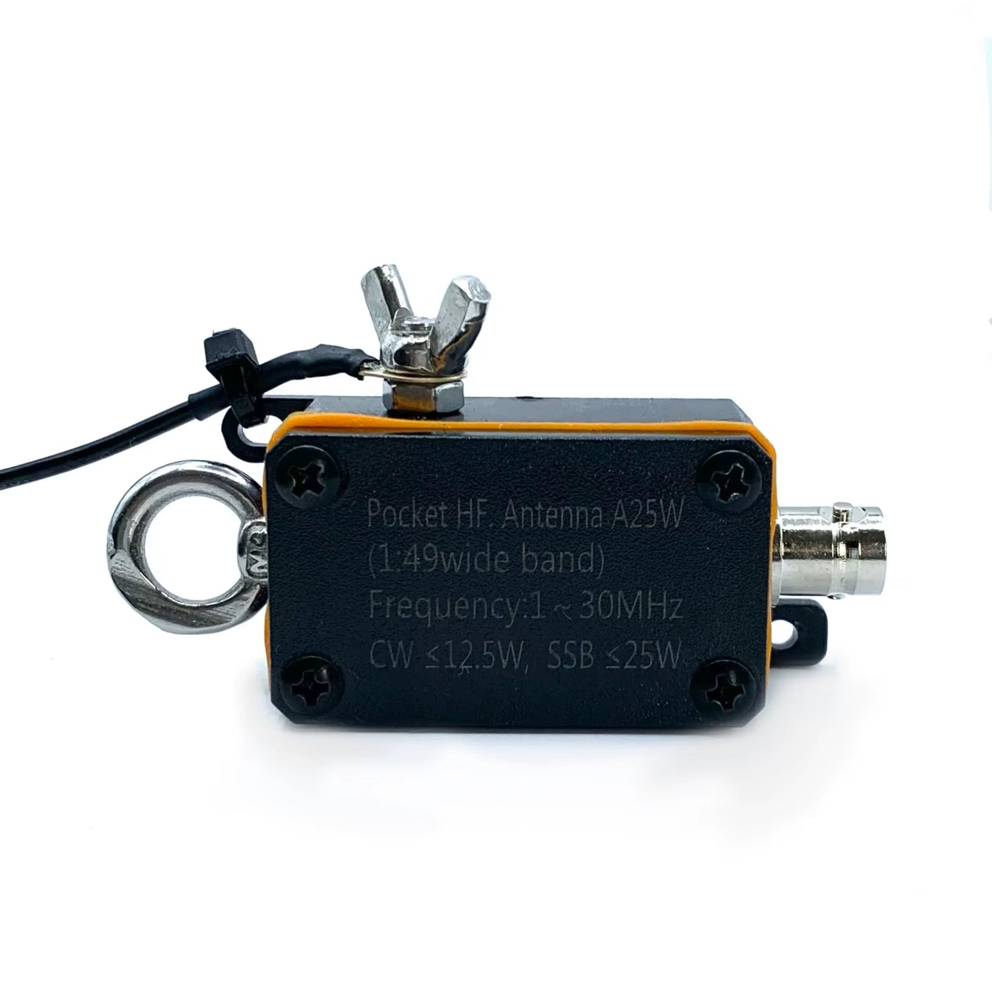 1-30Mhz Pocket HF Antenna, Shortwave Antenna, Inverted V Horizontal Balun Long Line Wideband End-Fed Antenna