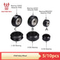 5/10Pcs CNC Openbuilds Wheels Plastic POM Pulley Wheel Passive round Wheel & V-Type for V-Slot C-Beam 3D Printer Parts