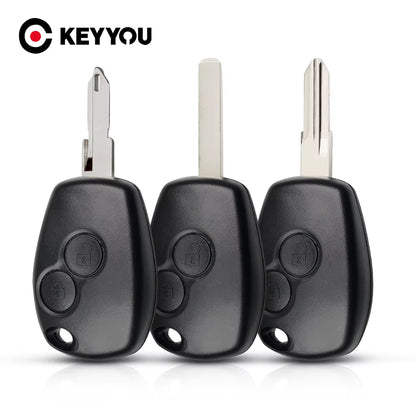 2 Button Remote Key Shell Case Cover Fob for Renault Megan Modus Clio Modus Kangoo Logan Sandero Duster Car Alarm Housing