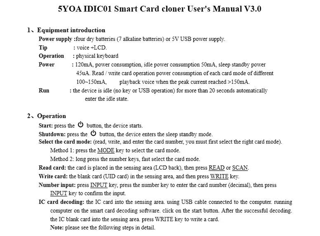 English 10 Frequency RFID Copier ID IC Reader Writer Copy M1 13.56MHZ Encrypted Duplicator Programmer USB NFC UID Tag Key Card