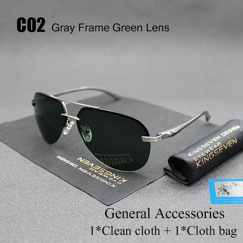 Aluminum Magnesium Polarized Sunglasses Men Driver Mirror Sun Glasses Male Fishing Female Eyewear for Men