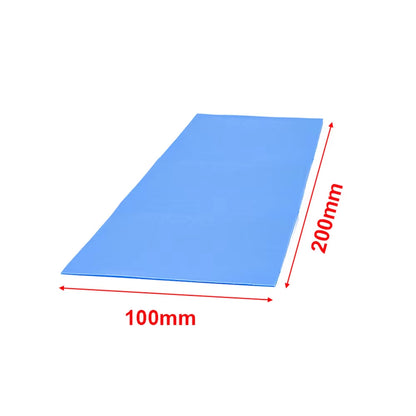 New 6.0 W/Mk Conductive GPU CPU Heatsink Cooling Silicone Pad 100Mm*100Mm*1Mm Thermal Pad High Quality