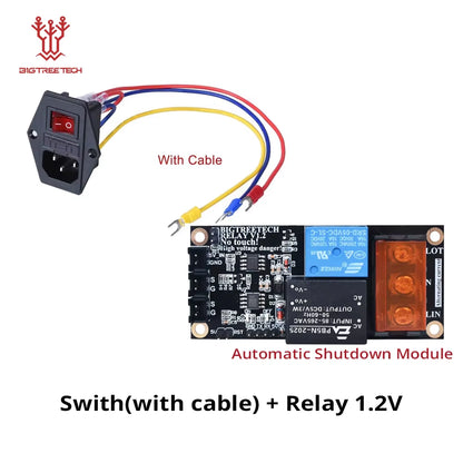 3D Printer Parts 10A 250V Power Switch AC Power Outlet with Red Triple Rocker Switch Fused Module Plug for 3D Printer