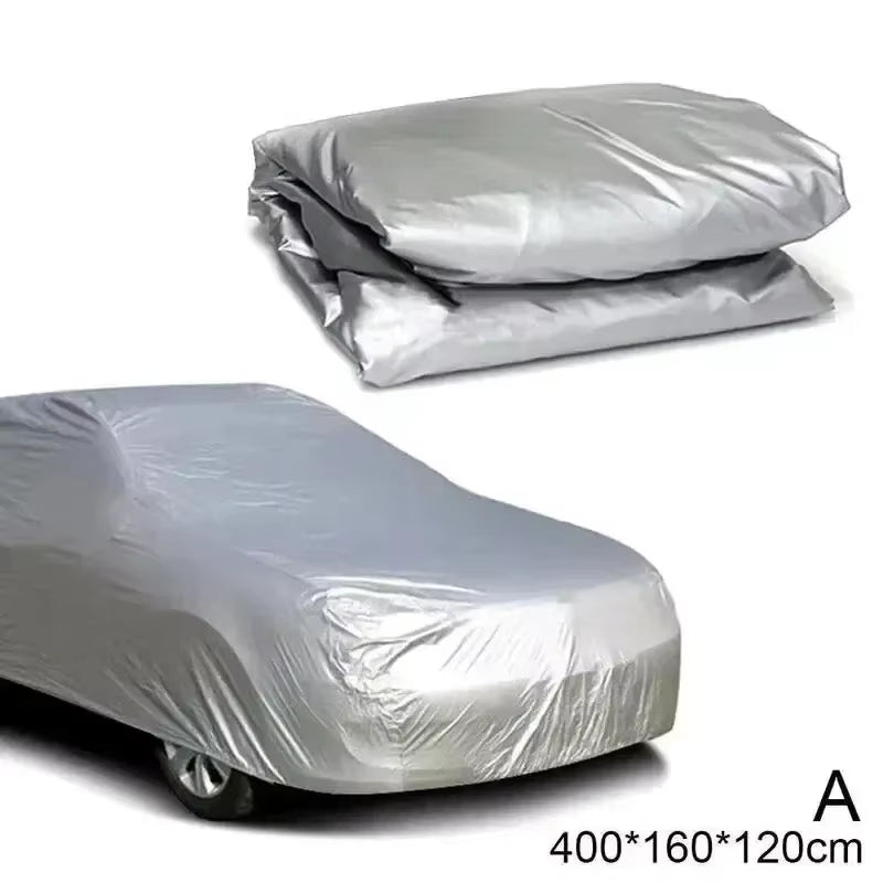 The Four Seasons Fit Full Car Cover Waterproof Dustproof PE Film Coat Aluminum Protective Sunshade UV Ray Reflectioncar Cover