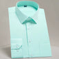 Men'S Classic Long Sleeve Standard-Fit Dress Shirts Formal Business Social Simple Basic Design White Work Office Casual Shirt