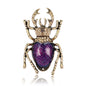 New Vintage Jewelry Beetle Brooches for Women Kids Enamel Green Purple Animal Insects Brooch Jewelry